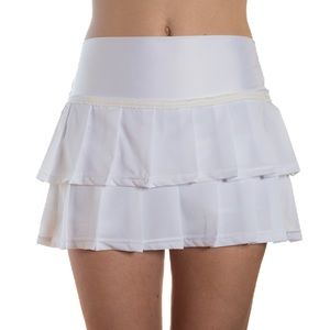 Faye+Florie White Tiered Skirt Medium